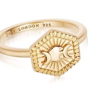 Estée Lalonde Goddess Hexagonal Ring 18Ct Gold Pla